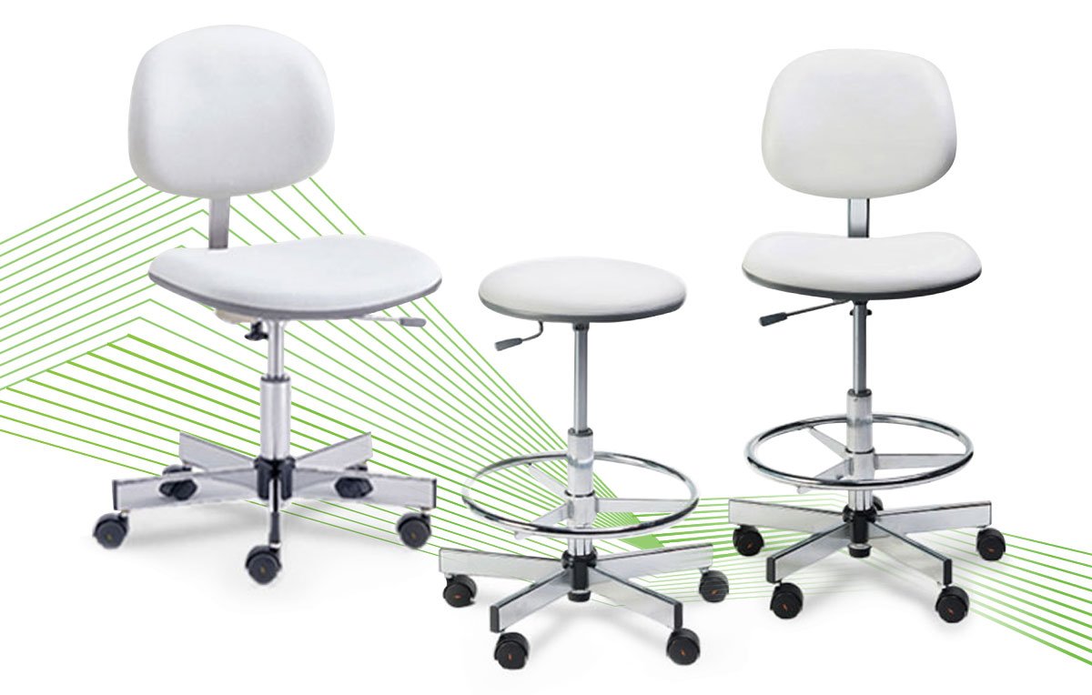 cleanroom esd stool